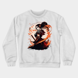 Samurai Waifu Crewneck Sweatshirt